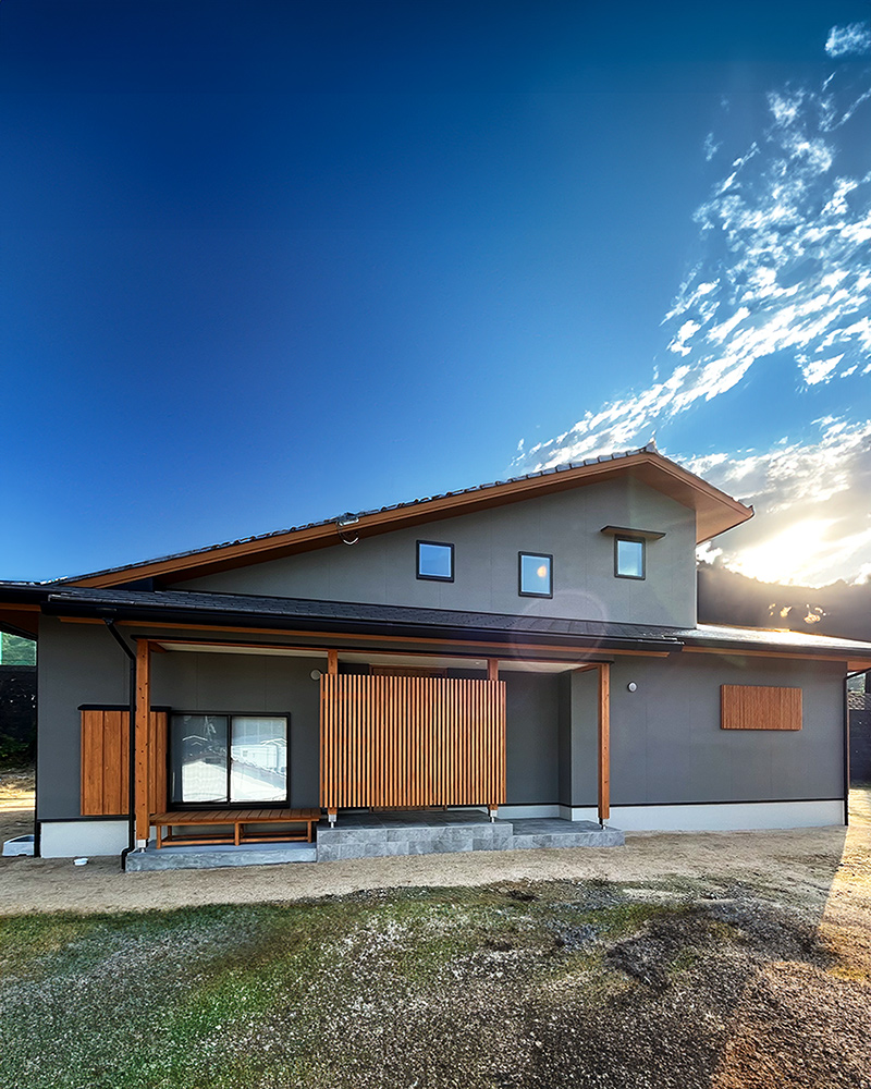 唐津市 注文住宅の建築事例:日差しが心地よい、和モダンの住まい
